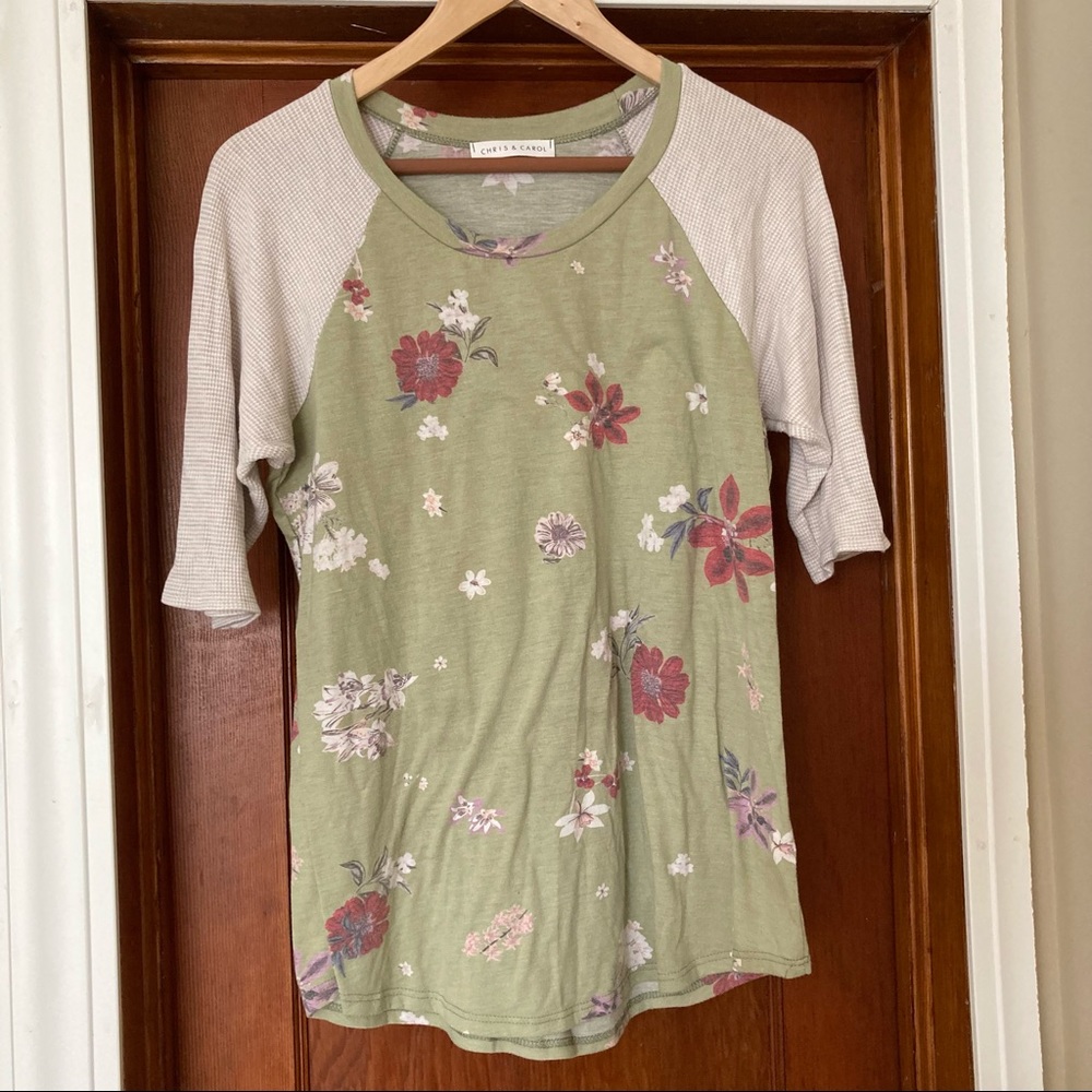 3/$30 Deal - Chris & Carol floral tee